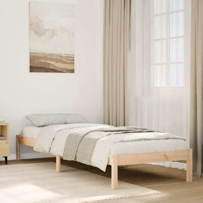 Letto Extra Lungo senza Materasso in Legno di Pino
