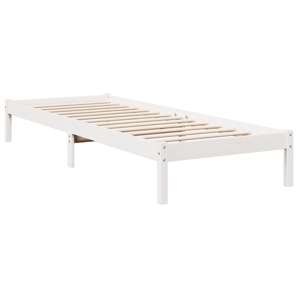 Letto Extra Lungo senza Materasso 80x200 cm in Legno di Pino - homemem39