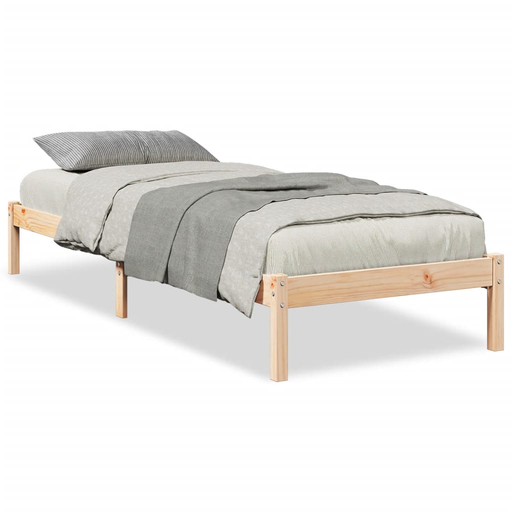 Letto Extra Lungo senza Materasso 100x210 cm in Legno di Pino | homemem39