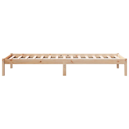 Letto Extra Lungo senza Materasso 100x210 cm in Legno di Pino | homemem39