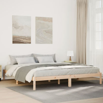 Letto Extra Lungo senza Materasso 180x210 cm in Legno di Pino | homemem39