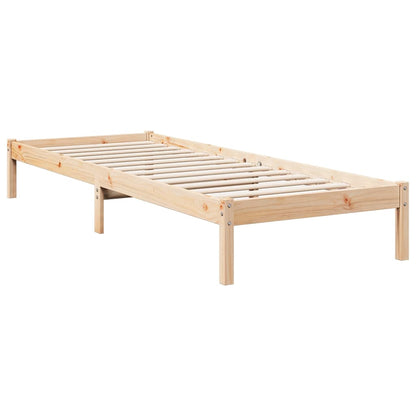 Letto Extra Lungo senza Materasso 80x220 cm in Legno di Pino - homemem39