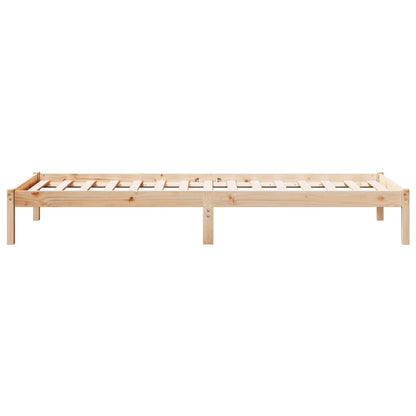 Letto Extra Lungo senza Materasso 80x220 cm in Legno di Pino - homemem39