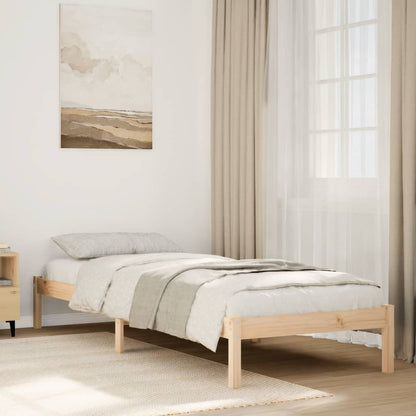 Letto Extra Lungo senza Materasso 80x220 cm in Legno di Pino - homemem39
