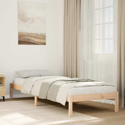 Letto Extra Lungo senza Materasso in Legno di Pino
