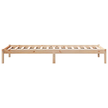Letto Extra Lungo senza Materasso 90x220 cm in Legno di Pino