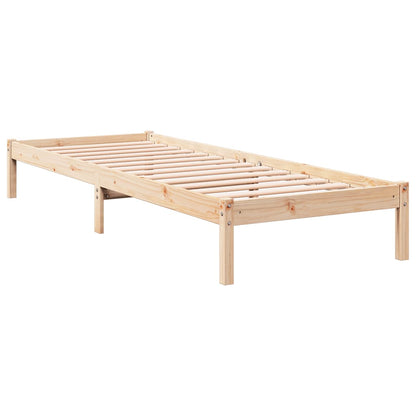 Letto Extra Lungo senza Materasso 90x220 cm in Legno di Pino - homemem39