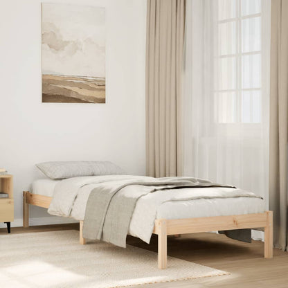 Letto Extra Lungo senza Materasso 90x220 cm in Legno di Pino - homemem39