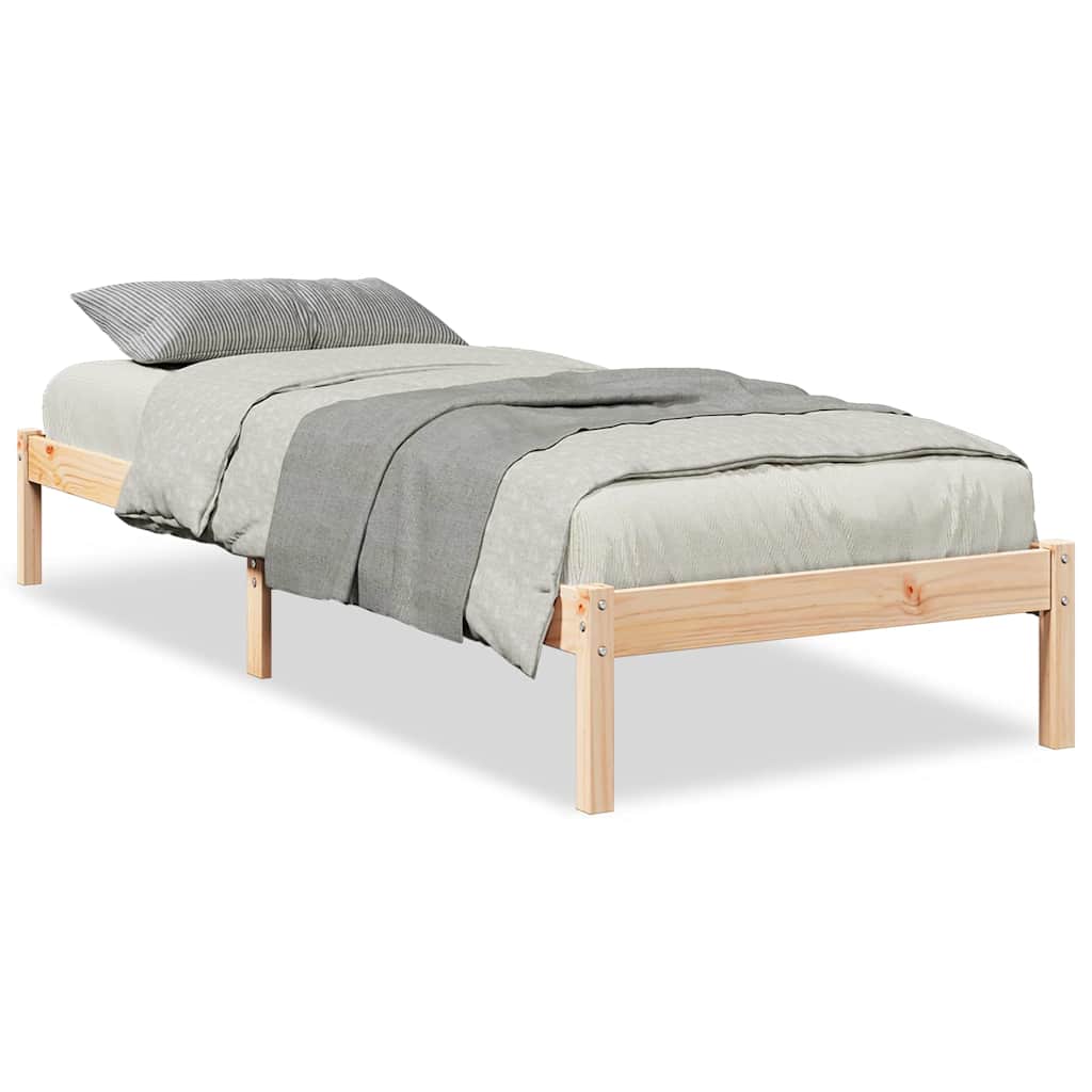Letto Extra Lungo senza Materasso in Legno di Pino