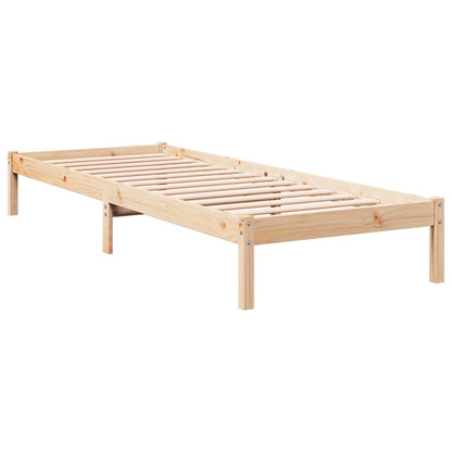 Letto Extra Lungo senza Materasso 100x220 cm in Legno di Pino - homemem39