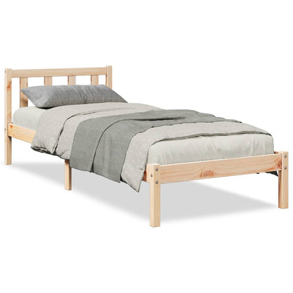 Letto Extra Lungo senza Materasso 180x200 cm in Legno di Pino - homemem39