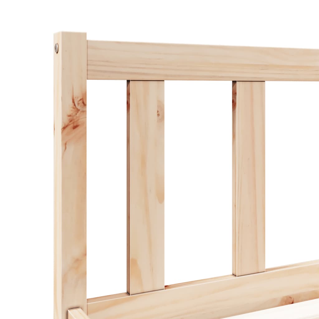 Letto Extra Lungo senza Materasso 180x200 cm in Legno di Pino | homemem39