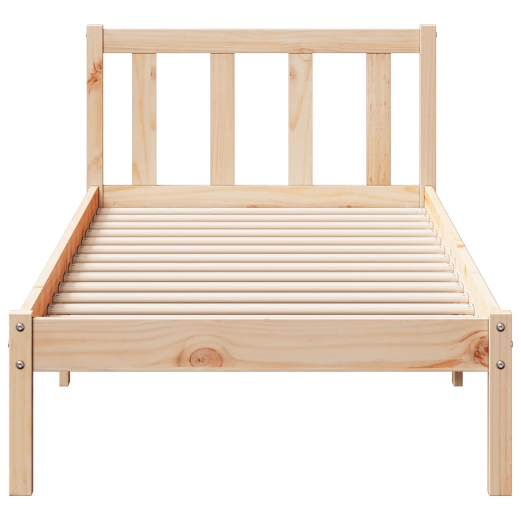 Letto Extra Lungo senza Materasso 90x210 cm in Legno di Pino | homemem39