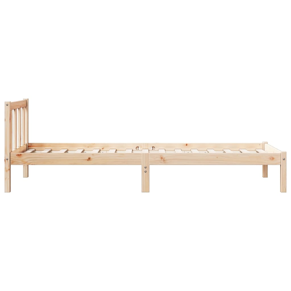 Letto Extra Lungo senza Materasso 90x210 cm in Legno di Pino - homemem39