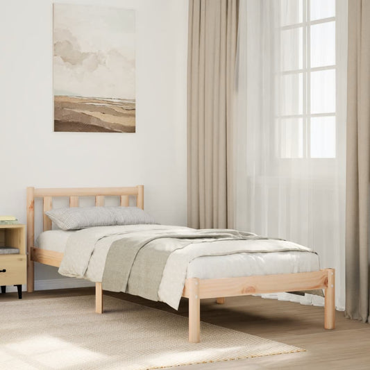 Letto Extra Lungo senza Materasso 100x210 cm in Legno di Pino | homemem39