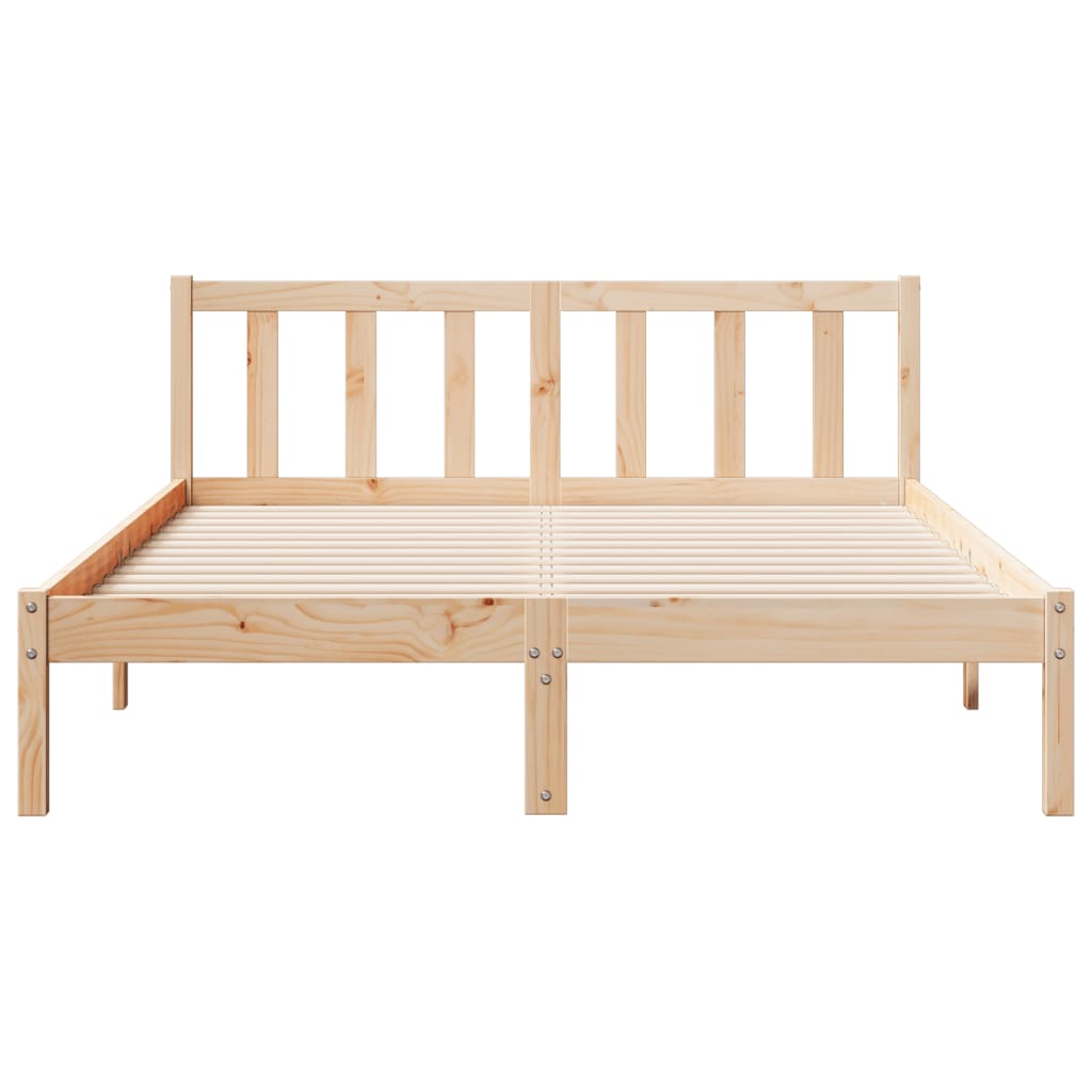 Letto Extra Lungo senza Materasso 140x210 cm in Legno di Pino | homemem39