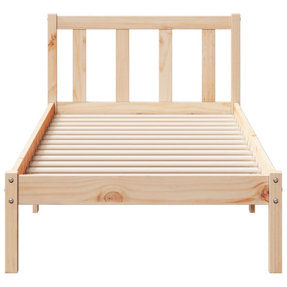 Letto Extra Lungo senza Materasso 80x220 cm in Legno di Pino | homemem39
