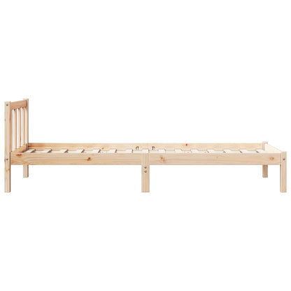 Letto Extra Lungo senza Materasso 80x220 cm in Legno di Pino - homemem39