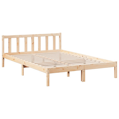 Letto Extra Lungo senza Materasso 160x220 cm in Legno di Pino - homemem39