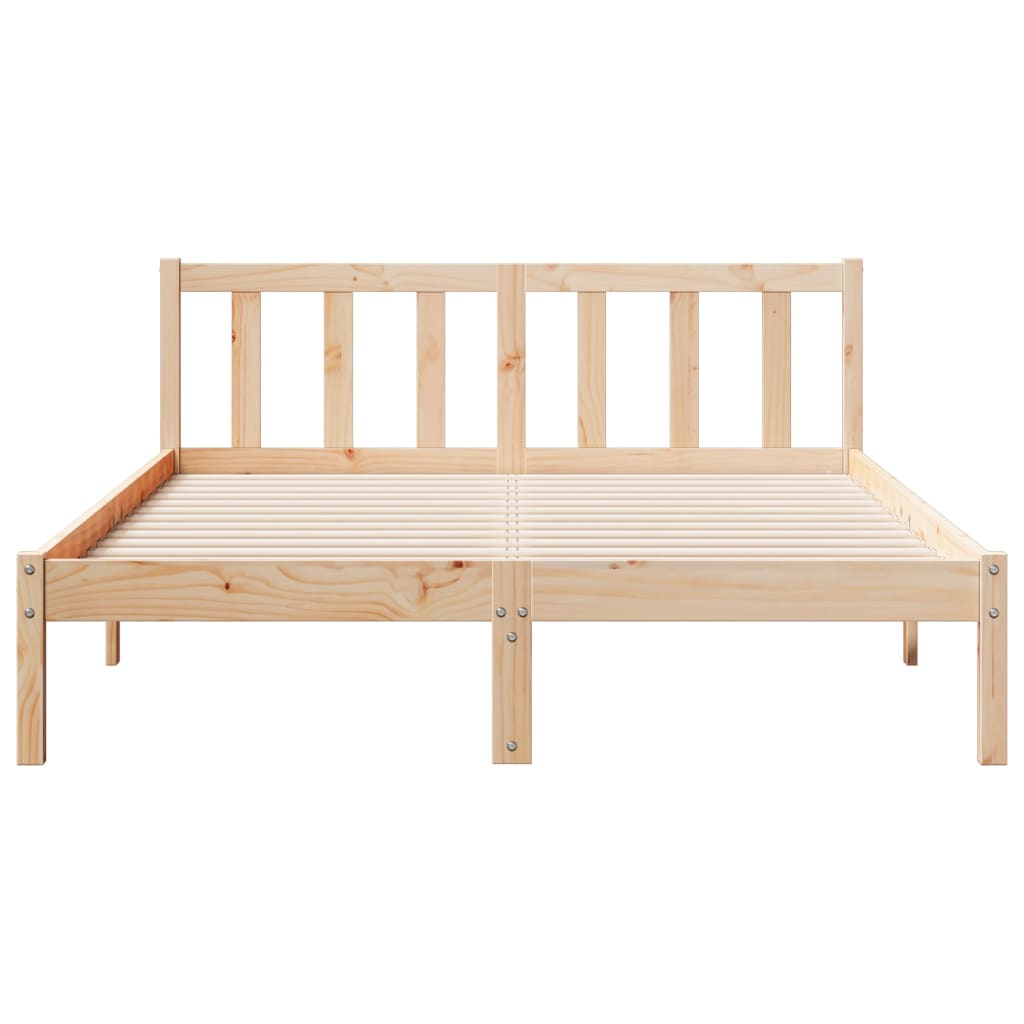 Letto Extra Lungo senza Materasso 160x220 cm in Legno di Pino | homemem39