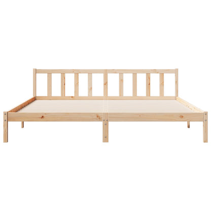 Letto Extra Lungo senza Materasso 200x220 cm in Legno di Pino