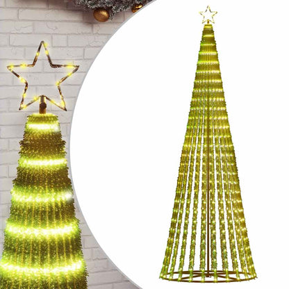Albero di Natale a LED 475 LED Bianco Caldo 247 cm