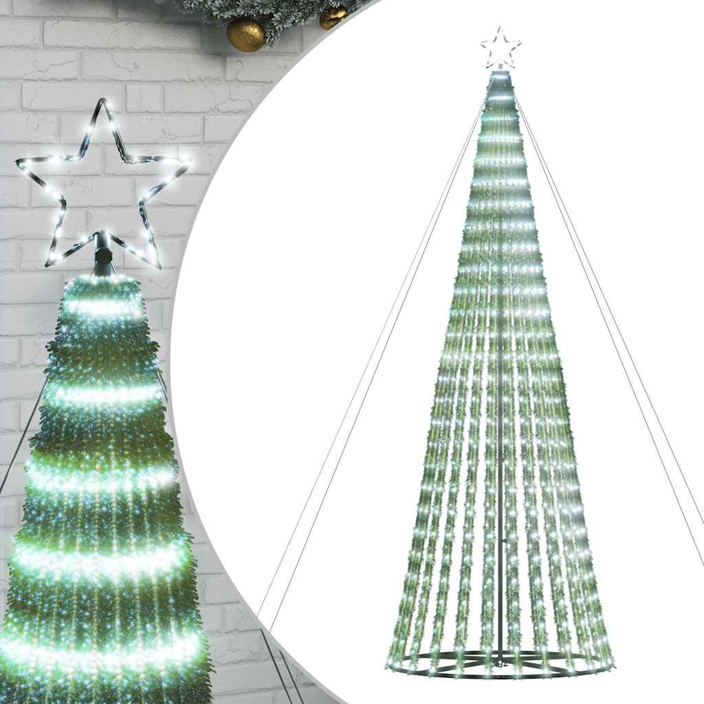 Albero di Natale a LED 1028 LED Bianco Freddo 403 cm - homemem39