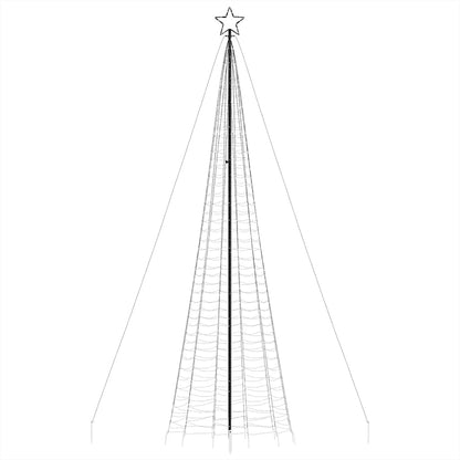 Albero di Natale a LED con Punte 1534 LED Bianco Freddo 500 cm
