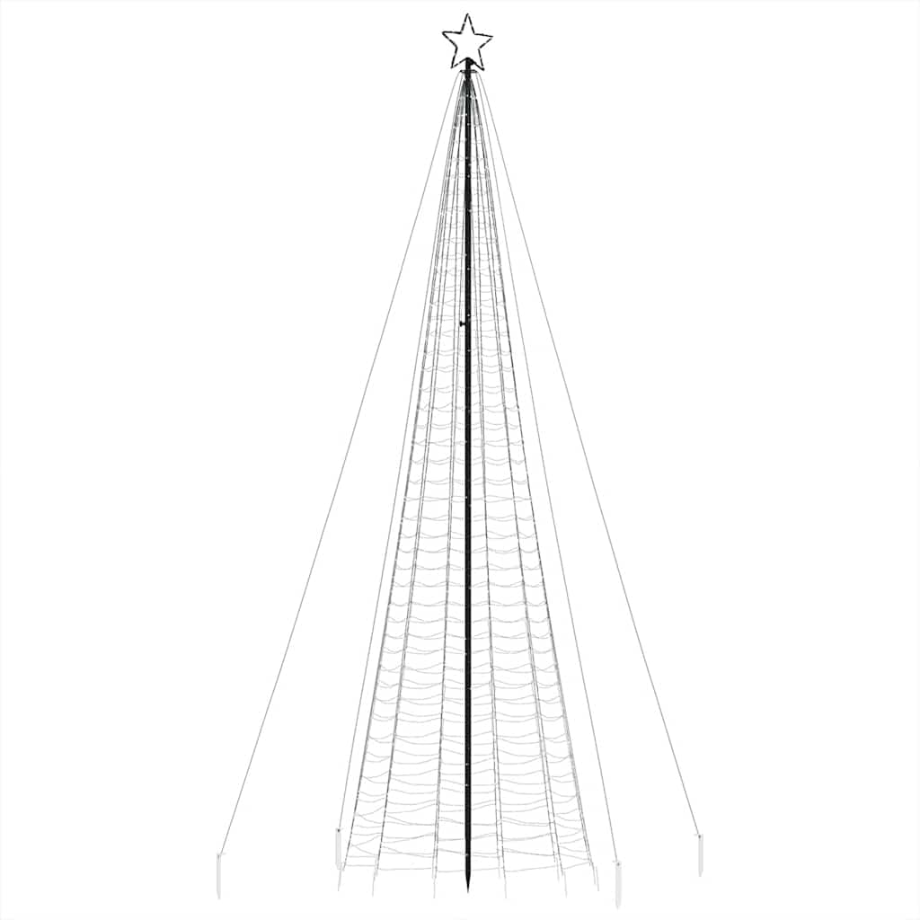 Albero di Natale a LED con Punte 1534 LED Blu 500 cm