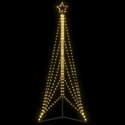 Albero di Natale a LED 525 LED Bianco Caldo 302 cm