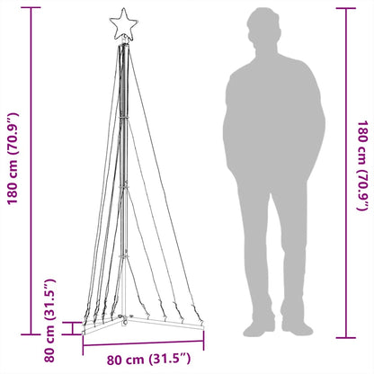 Albero di Natale a LED 339 LED Blu 187 cm