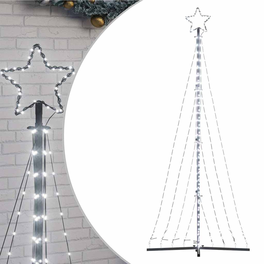 Albero di Natale a LED 447 LED Bianco Freddo 250 cm