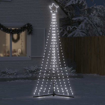 Albero di Natale a LED 447 LED Bianco Freddo 250 cm