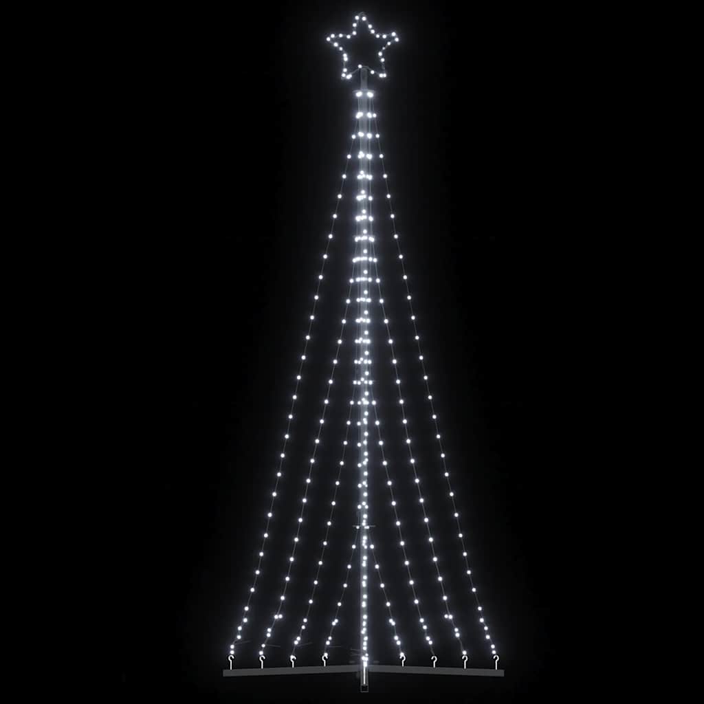 Albero di Natale a LED 447 LED Bianco Freddo 250 cm