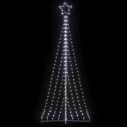 Albero di Natale a LED 447 LED Bianco Freddo 250 cm