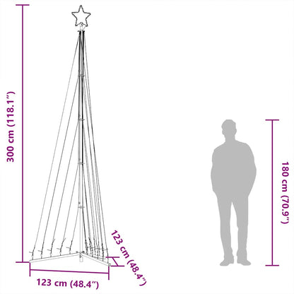 Albero di Natale a LED 495 LED Blu 300,5 cm