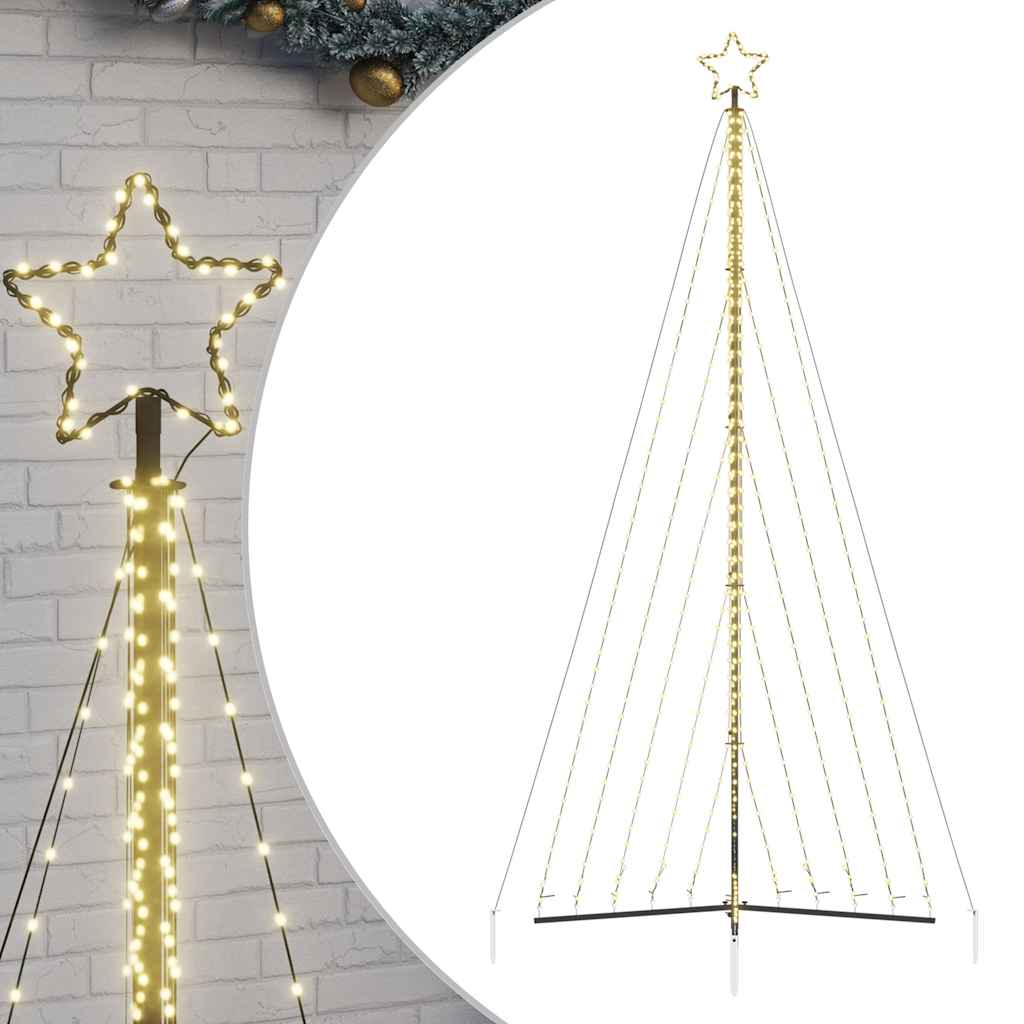 Albero di Natale a LED 570 LED Bianco Caldo 399 cm - homemem39