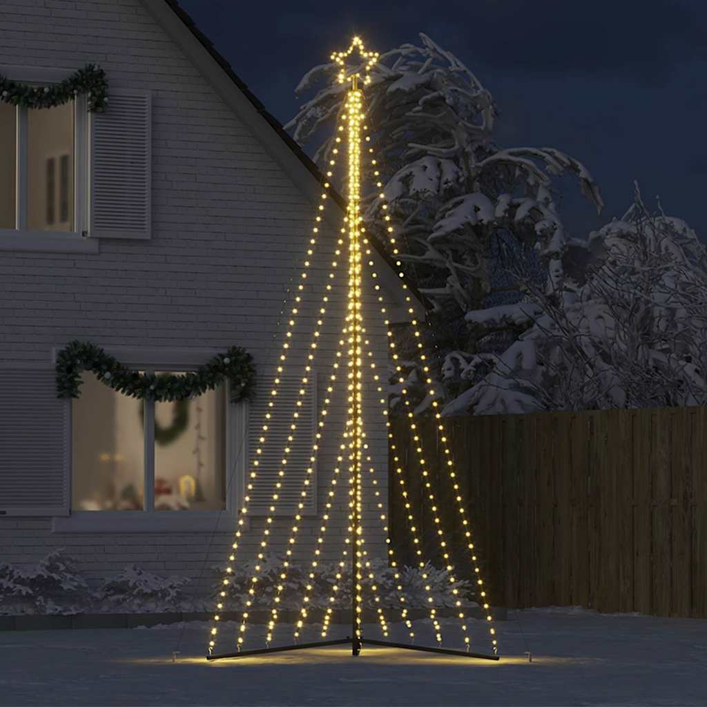 Albero di Natale a LED 570 LED Bianco Caldo 399 cm - homemem39