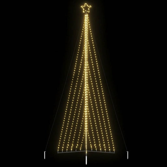 Albero di Natale a LED 789 LED Bianco Caldo 476 cm