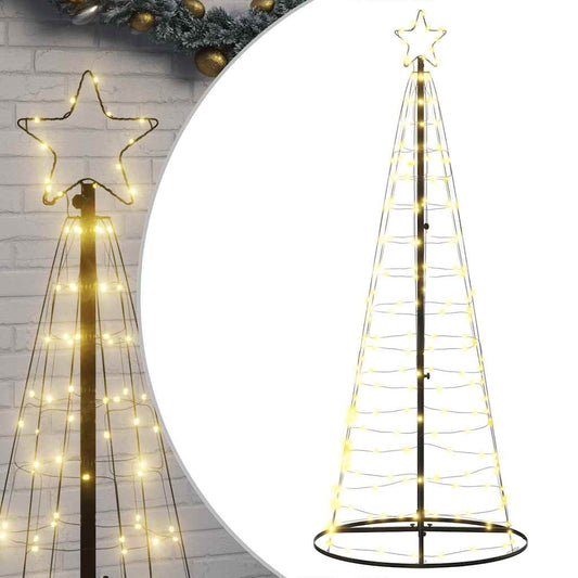 Albero di Natale a LED 200 LED Bianco Caldo 180 cm