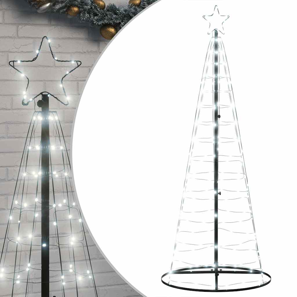 Albero di Natale a LED 200 LED Bianco Freddo 180 cm
