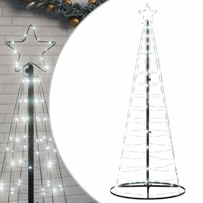 Albero di Natale a LED 200 LED Bianco Freddo 180 cm