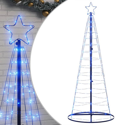 Albero di Natale a LED 200 LED Blu 180 cm