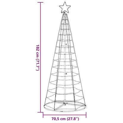 Albero di Natale a LED 200 LED Blu 180 cm