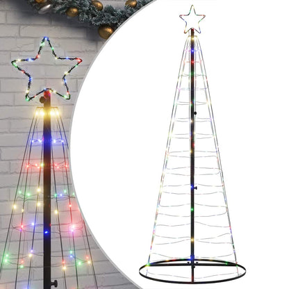Albero di Natale a LED 200 LED Colorato 180 cm
