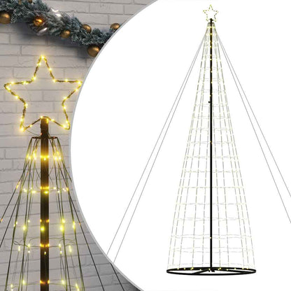 Albero di Natale a LED 1534 LED Bianco Caldo 500 cm
