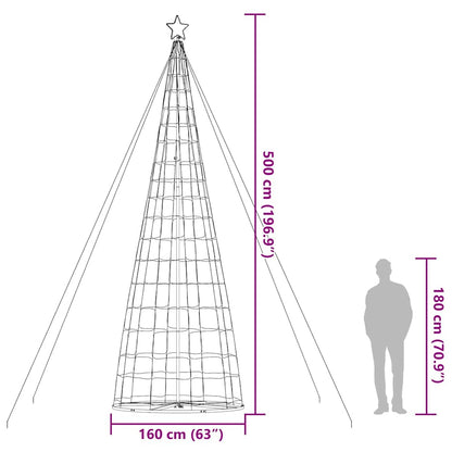 Albero di Natale a LED 1534 LED Blu 500 cm