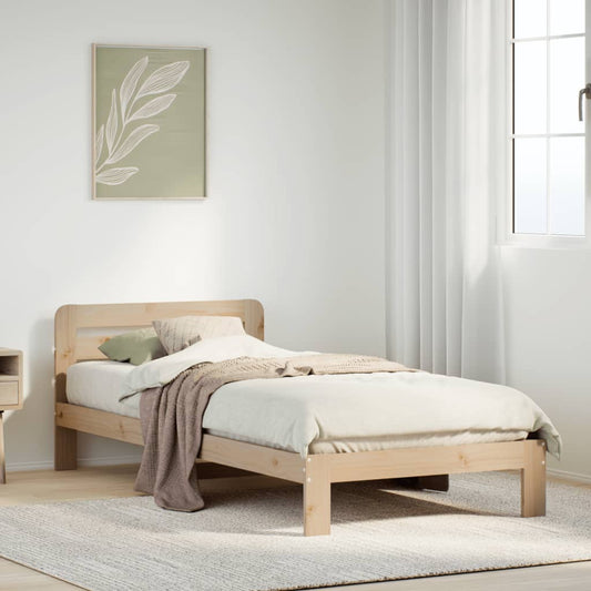 Letto senza Materasso 90x200 cm in Legno Massello di Pino - homemem39