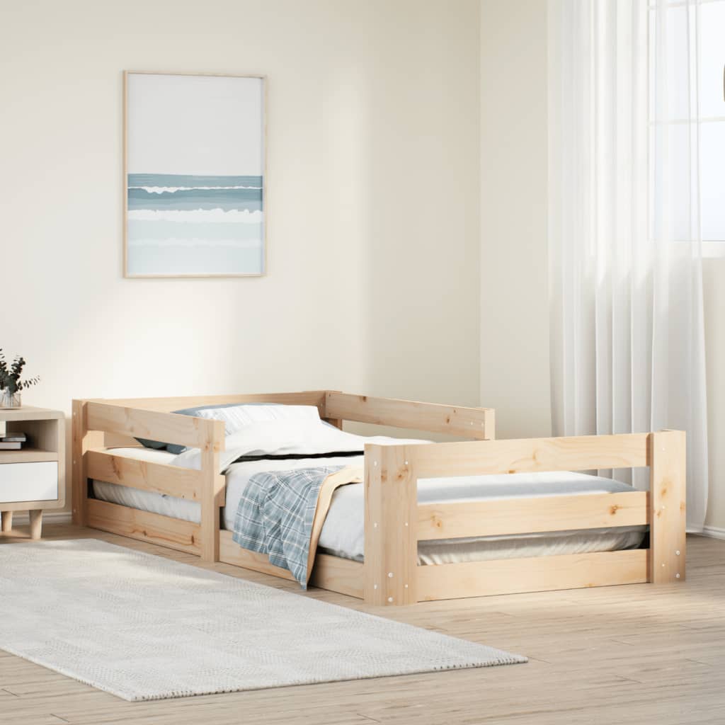 Giroletto senza Materasso 80x200 cm in Legno Massello Pino | homemem39