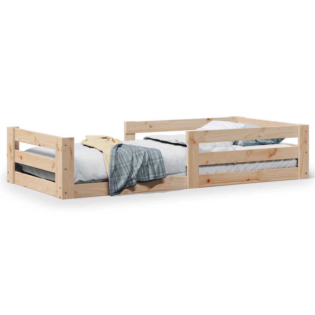 Letto senza Materasso 90x200 cm in Legno Massello di Pino - homemem39